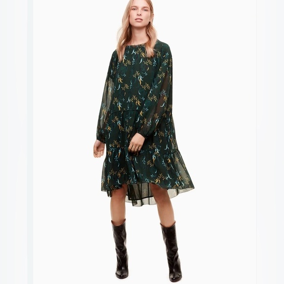 Wilfred Le Fou | Leman floral oversized high/low dress Womens size 1 (4/6) sheer - Picture 1 of 14